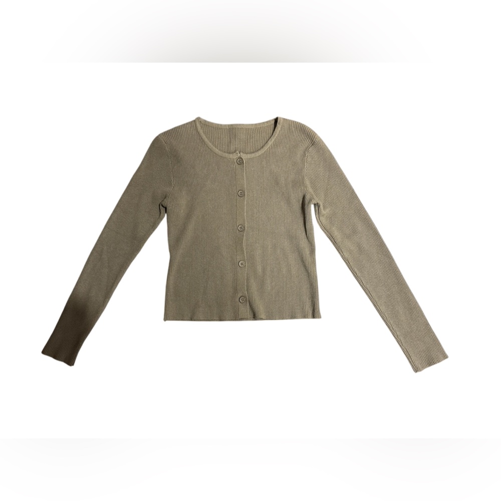 Vintage‎ Women's Tan Button-Up Cardigan